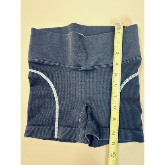 TigerFriday Unity Shorts Black Youth CL-AXXS Dancewear Athletic Ribbed HighWaist - Picture 4 of 7